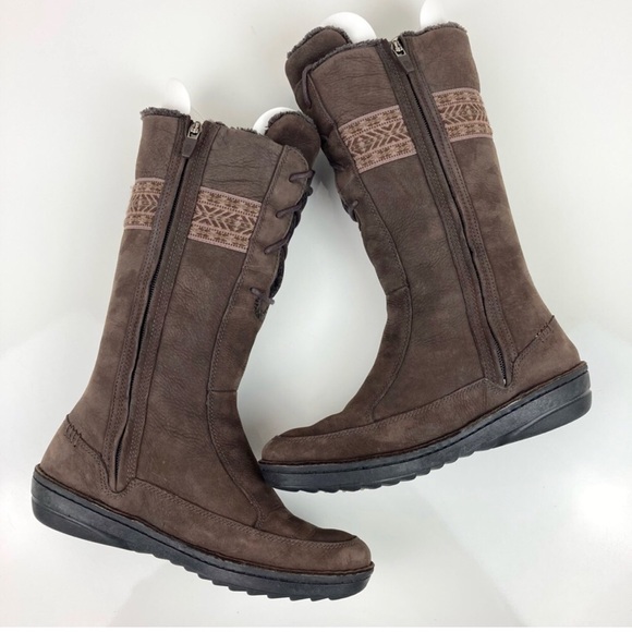 Teva Shoes - Teva Kiru Nubuck Mid-calve Fleece Lined Boots in Brown Size 8 1/2